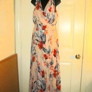 blush pink floral dress